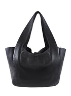 Saint Laurent Le 5 a 7 Black Grained Leather Bea Tote Bag