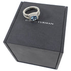 David Yurman Albion Blue Topaz Diamond Ring - 6.75