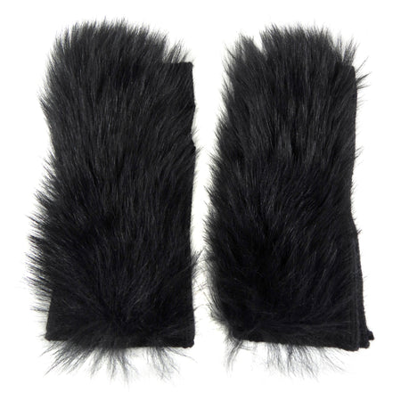 Yves Solomon Fingerless Mitts - Shearling / Cashmere