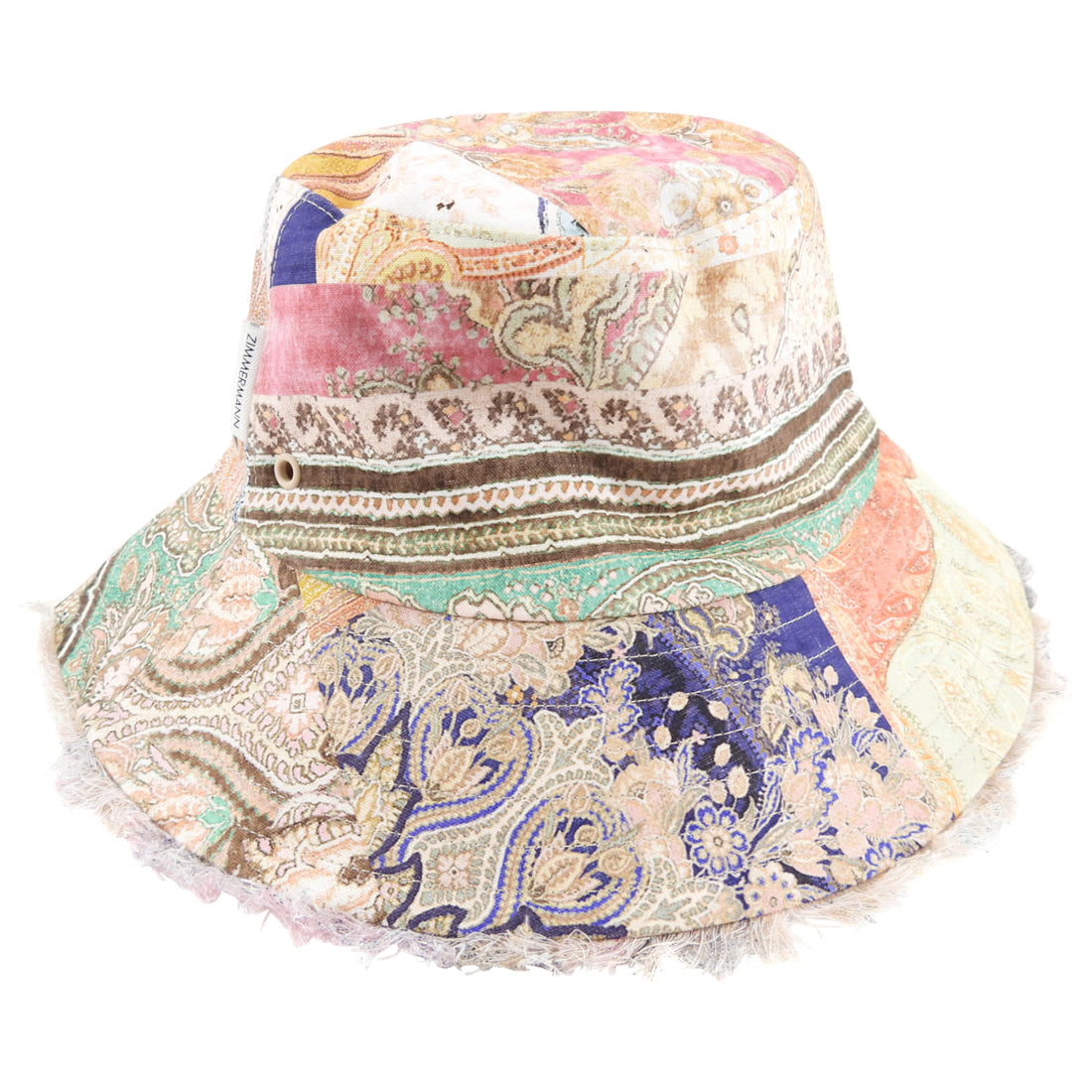 Zimmermann Patch Printed Multi Canvas Sun Bucket Hat XS – I MISS