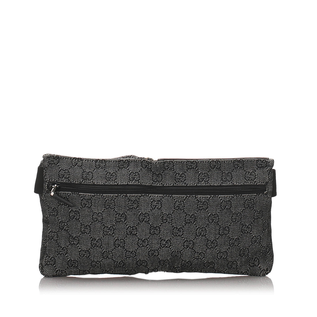 Gucci Black GG Monogram Waist Fanny Pack Belt Bag