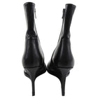 Ann Demeulemeester Black and Silver Wedge Ankle Boots - 39.5