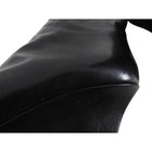 Ann Demeulemeester Black and Silver Wedge Ankle Boots - 39.5
