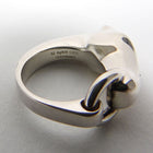 Hermes Sterling Silver Galop Ring Small Model - 52 / 6