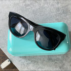 Tiffany & Co.  Black Frame Sunglasses and Case