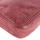 Balenciaga Dark Red Hip Giant Stud Agneau Leather Crossbody Bag
