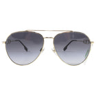 Burberry Gold Framed Aviator Sunglasses
