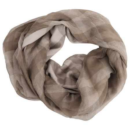 Burberry Plaid Wool and Silk Circle Scarf