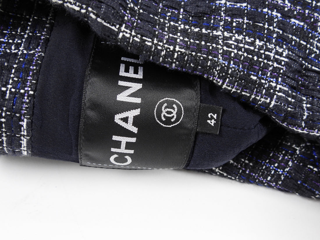 Black Tweed Jacket + Short + Chanel CF
