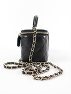 Chanel 21S Black Lambskin Classic Vanity Bag with Chain