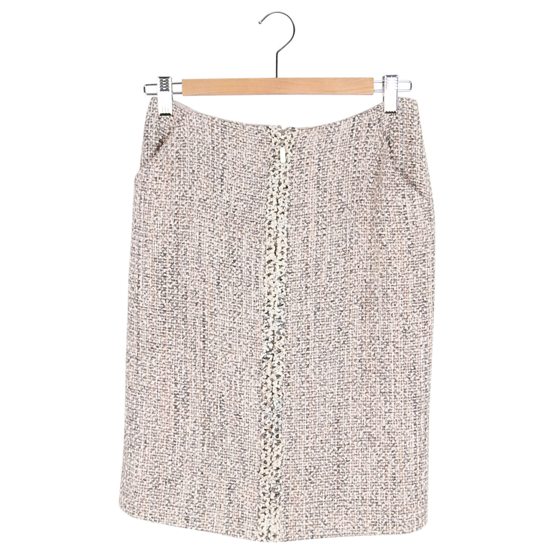 CHANEL CC-buttons linen skirt suit #44 – AMORE Vintage Tokyo