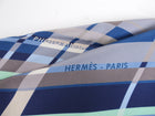Hermes Photo Finish 90cm Silk Scarf - Blue Green White Brown