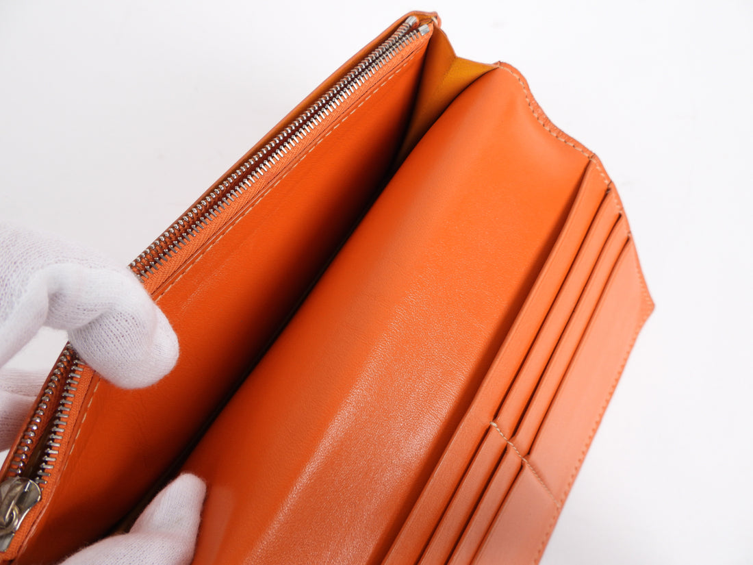 Leather wallet Goyard Orange in Leather - 35207405