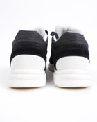 Chanel Black and White Suede CC Logo Lace Up Sneakers - 36.5