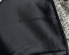 Dolce and Gabbana Navy Tweed Skirt with Denim Stripe - S