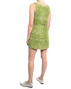 Prada Lime Green Tweed Sleeveless Dress - 6