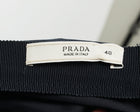 Prada Navy Cotton Short Sleeve Gathered Top - 8