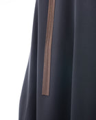 Brunello Cucinelli Grey Silk Sleeveless Long Dress with Copper Bead Fringe - M