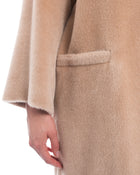 Brunello Cucinelli Nude Alpaca Wool Oversized Coat - M