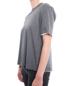 Marni Minimal Grey T Shirt with Open Back and Ties - 6