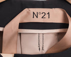 No. 21 Black Jacket with Laser Cut Tropical Leaf Detail - 6