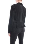 Oscar De La Renta SS 2016 Black Sequin Mesh Applique Evening Jacket - 8