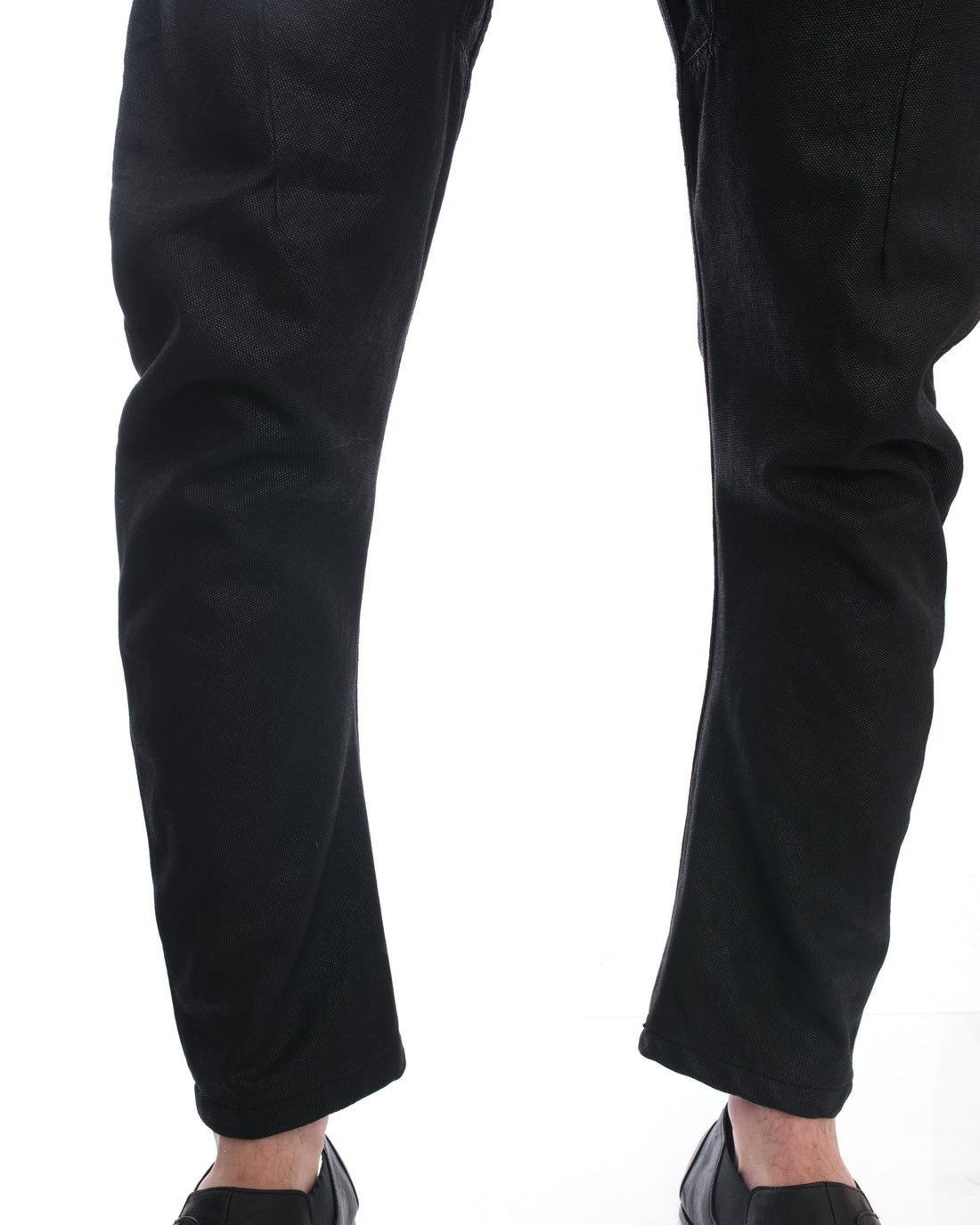 Boris Bidjan Saberi 11 Black Wax Coated Denim Curve Jeans - 34