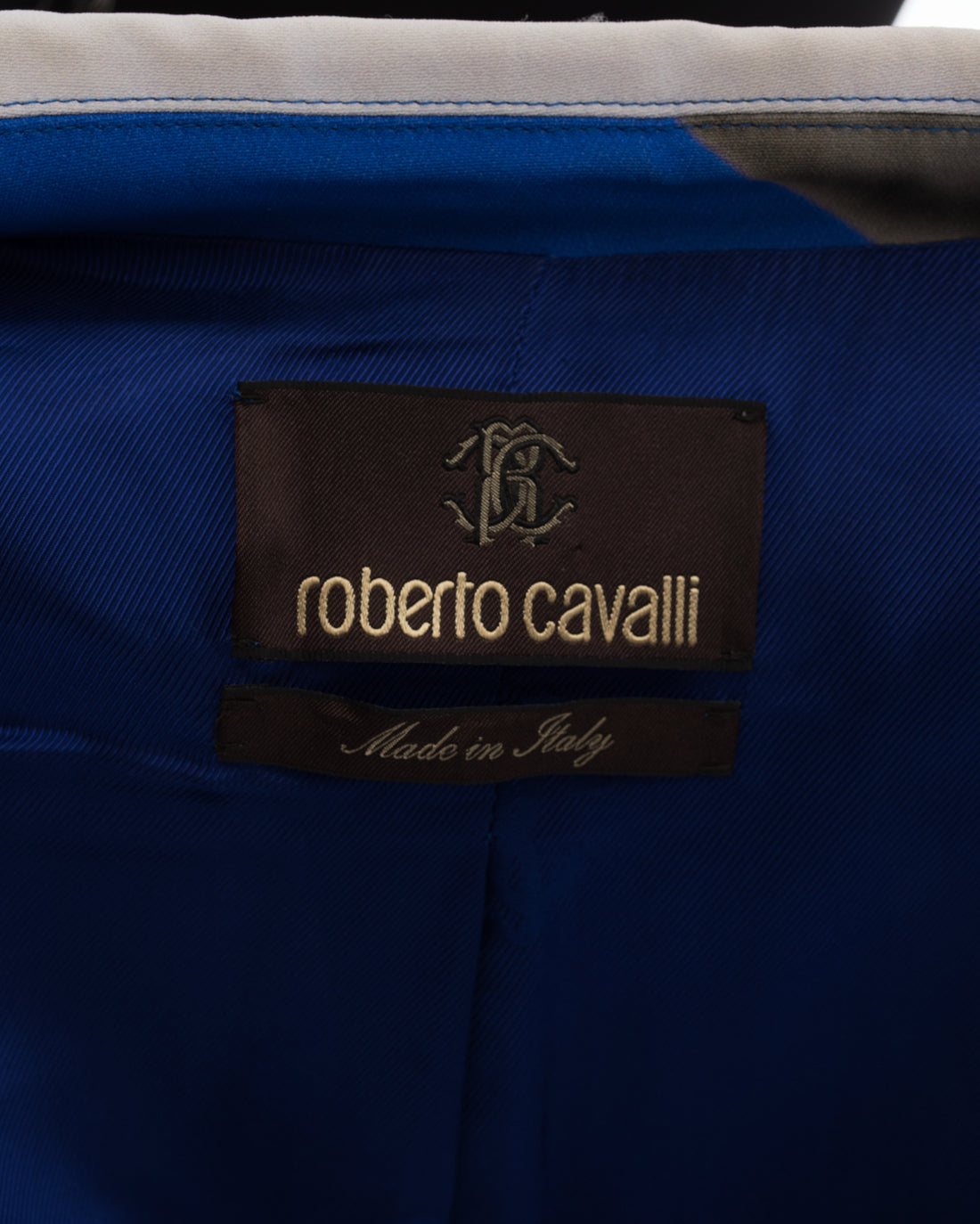 Roberto Cavalli Red, Blue, Yellow Floral Photoprint Blazer Jacket - 10