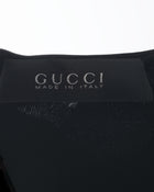 Gucci Black Jersey ¾ Sleeve Seamed Dress - 8/10