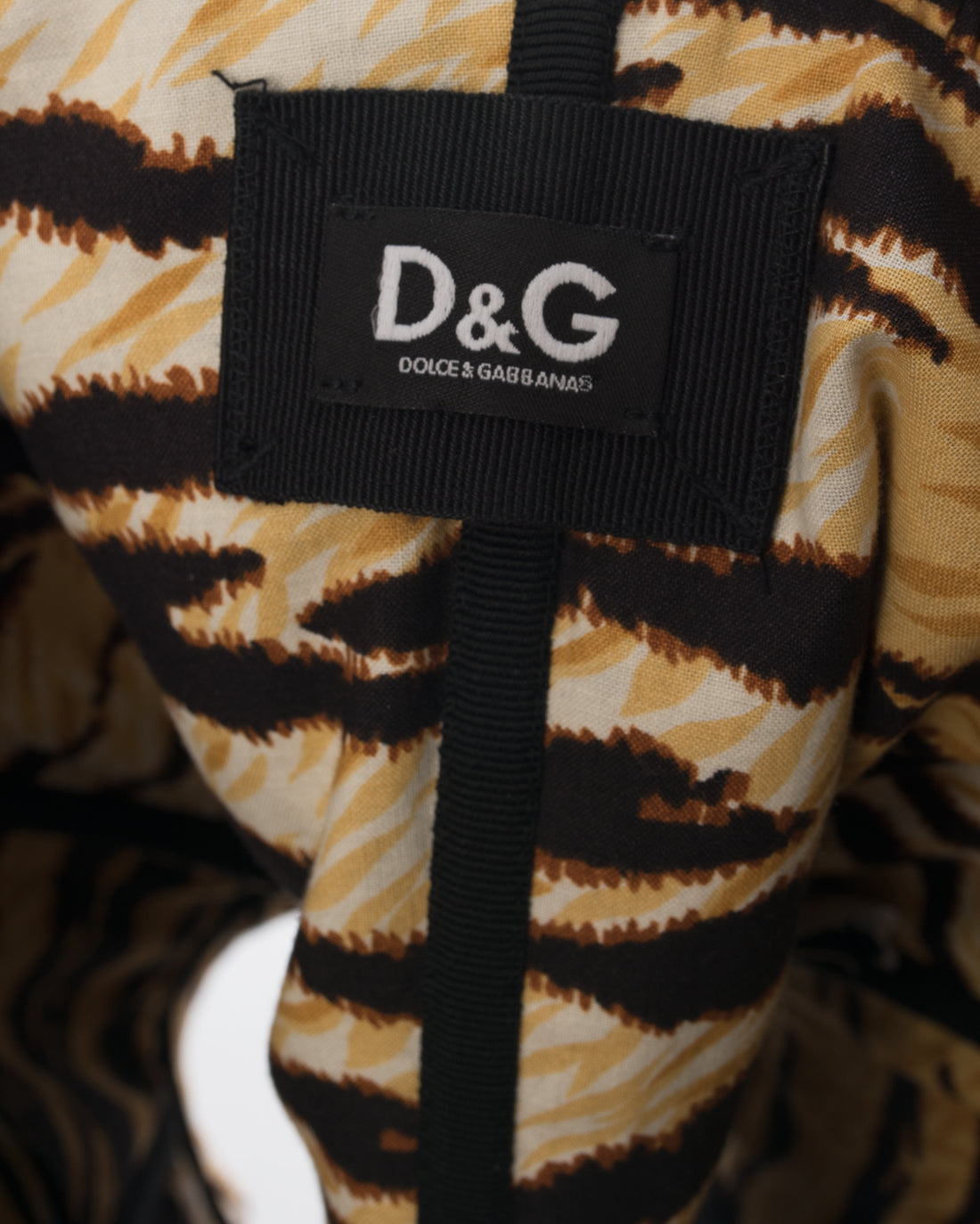 D&G Dolce Gabbana Yellow Leopard Corset Top - 2