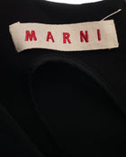 Marni Black Wool Sleeveless Peplum Dress - 2