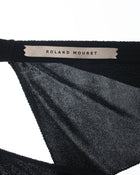 Roland Mouret Black Jersey Cowl Neck Halter Dress - 2/4