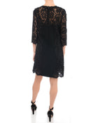 Dolce & Gabbana Black lace Panel Shift Dress - 6