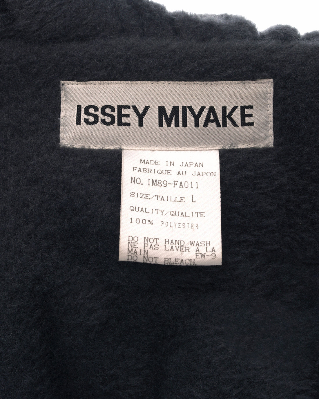 Issey Miyake Dark Grey Long Plush Full Length Coat - 10