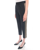 Brunello Cucinelli Charcoal Grey Trouser with Satin Trim - 6