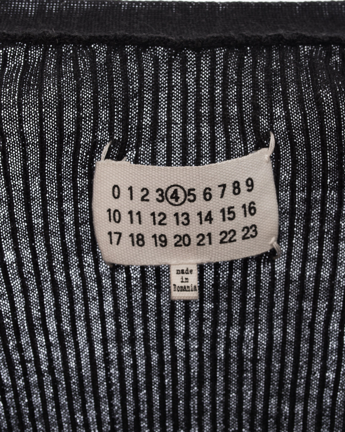 Maison Margiela Charcoal Grey Ribbed Cardigan Sweater Dress - 4/6