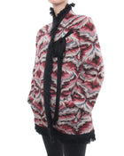 Missoni Vintage Dark Red, Pink, Black Pattern Knit Short Coat - 8/10