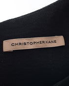 Christopher Kane Black Wool Short Sleeve Shift Dress - 4