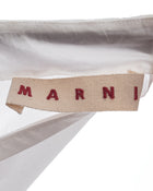 Marni White Detachable Sleeve Cotton Top - M