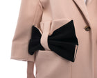 Issa Aylesworth Bow Embellished Light Pink Coat - S