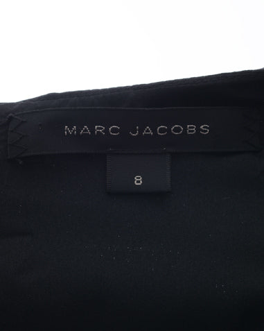 Marc Jacobs Black Jaquard Damask Strappy Cocktail Dress - 8
