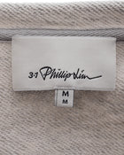 Phillip Lim 3.1 Light Grey Sleeveless Pullover with Striped Trim – M