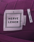 Herve Leger Purple Bandage Bodycon Dress - S