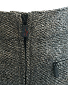 Moncler Black and Grey Salt and Pepper Wool Wide Leg Ski Pants - 6
