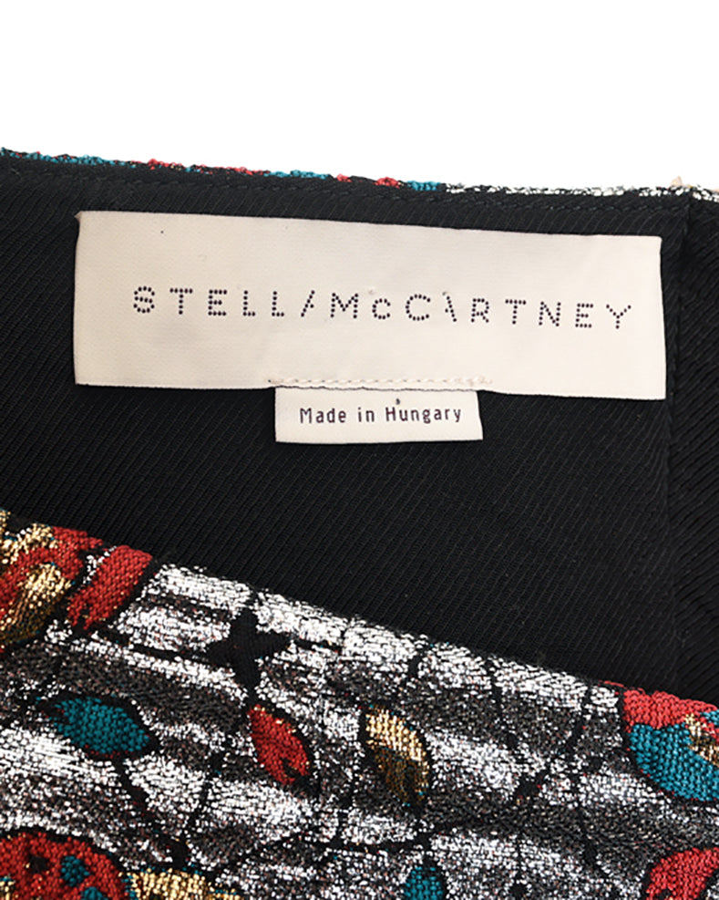 Stella McCartney Patchwork Belinda Brocade Asymmetrical Skirt - M