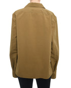 Marni Khaki Cowl Neck Oversized Pullover Top - 8