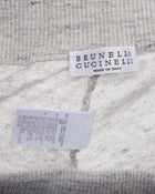 Brunello Cucinelli Beige and Gold Shimmer Jogging Pants - 6