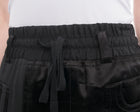 Haider Ackermann Black Satin Elastic Waist Cropped Pants - 6