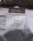 Lysa Lash Blue Iris Mink Fur Short Coat - 6