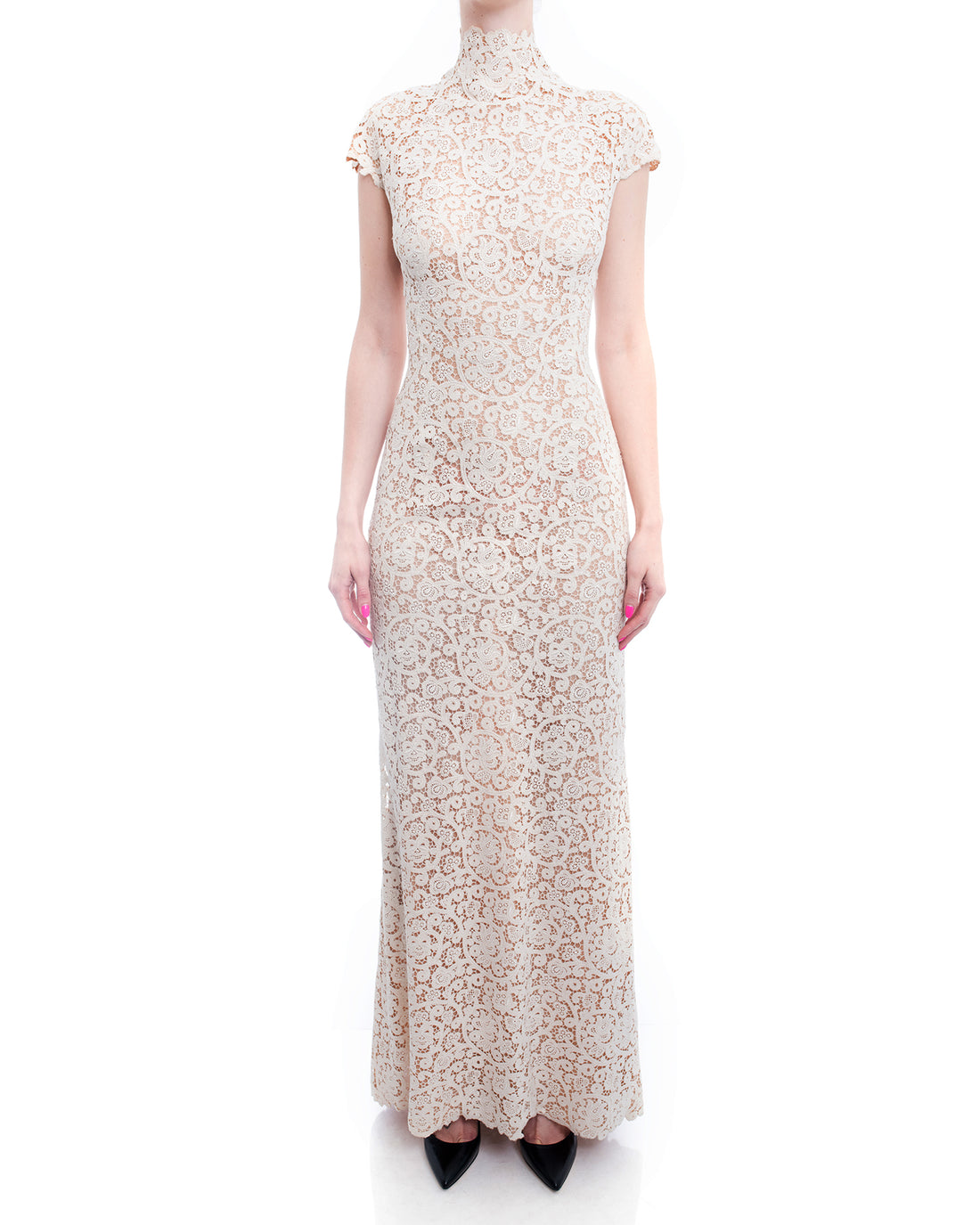 Pierre Balmain by Oscar de la Renta Haute Couture Ivory Lace Gown I MISS YOU VINTAGE Pierre Balmain by Oscar de la Renta Haute Couture Ivory Lace Gown I MISS YOU VINTAGE